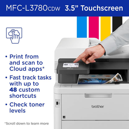 All-In-One Wireless Color Printer With Printing, Scanning, Copying And Faxing