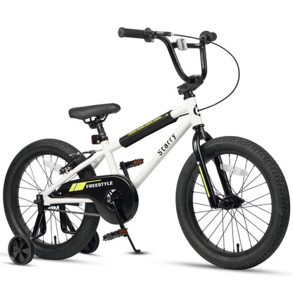 Glerc Kids BMX Style Bicycle 14 Inch Blue With Training Wheels And Coaster Brake