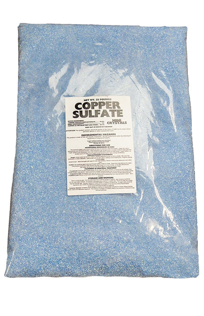 Earthworks Health Copper Sulfate Fine Crystals - 25 lb Bag