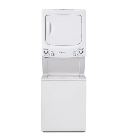 GE Unitized Spacemaker 3.9 Cu. Ft. Washer With Stainless Steel Basket And 5.9 Cu. Ft. Electric Dryer - GUD27EESNWW