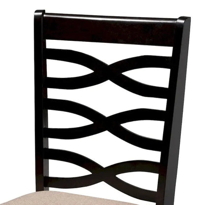 Contemporary Dining Chair Set, 4-Piece, 37.4 x 17.7 x 20.5 inches