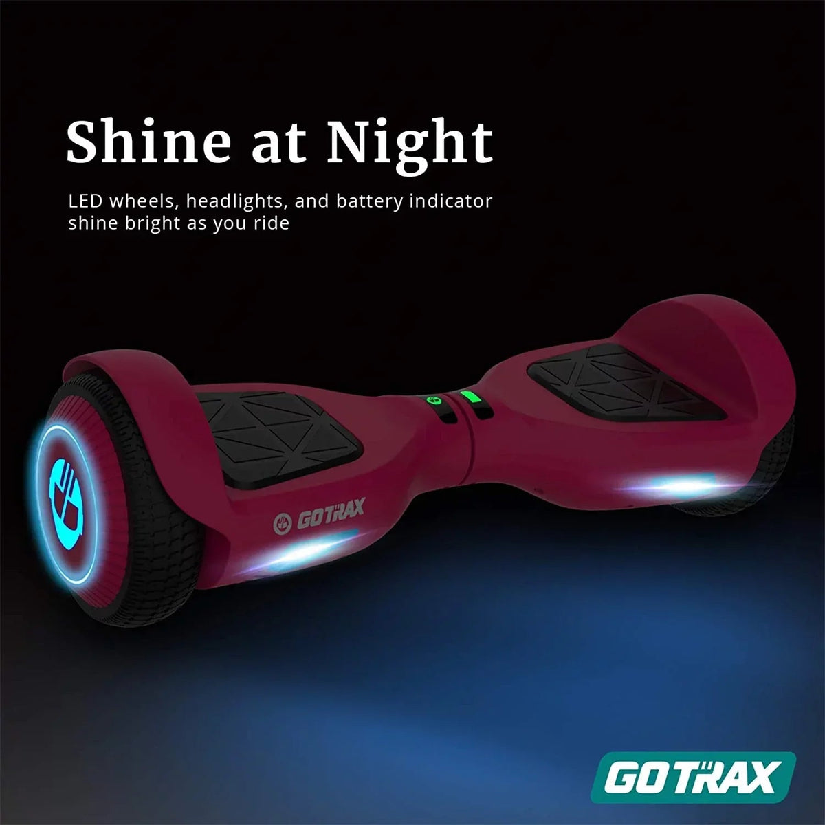 GOTRAX Edge Self-Balancing Scooter With 6.5in Tires, Pink