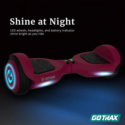 GOTRAX Edge Self-Balancing Scooter With 6.5in Tires, Pink