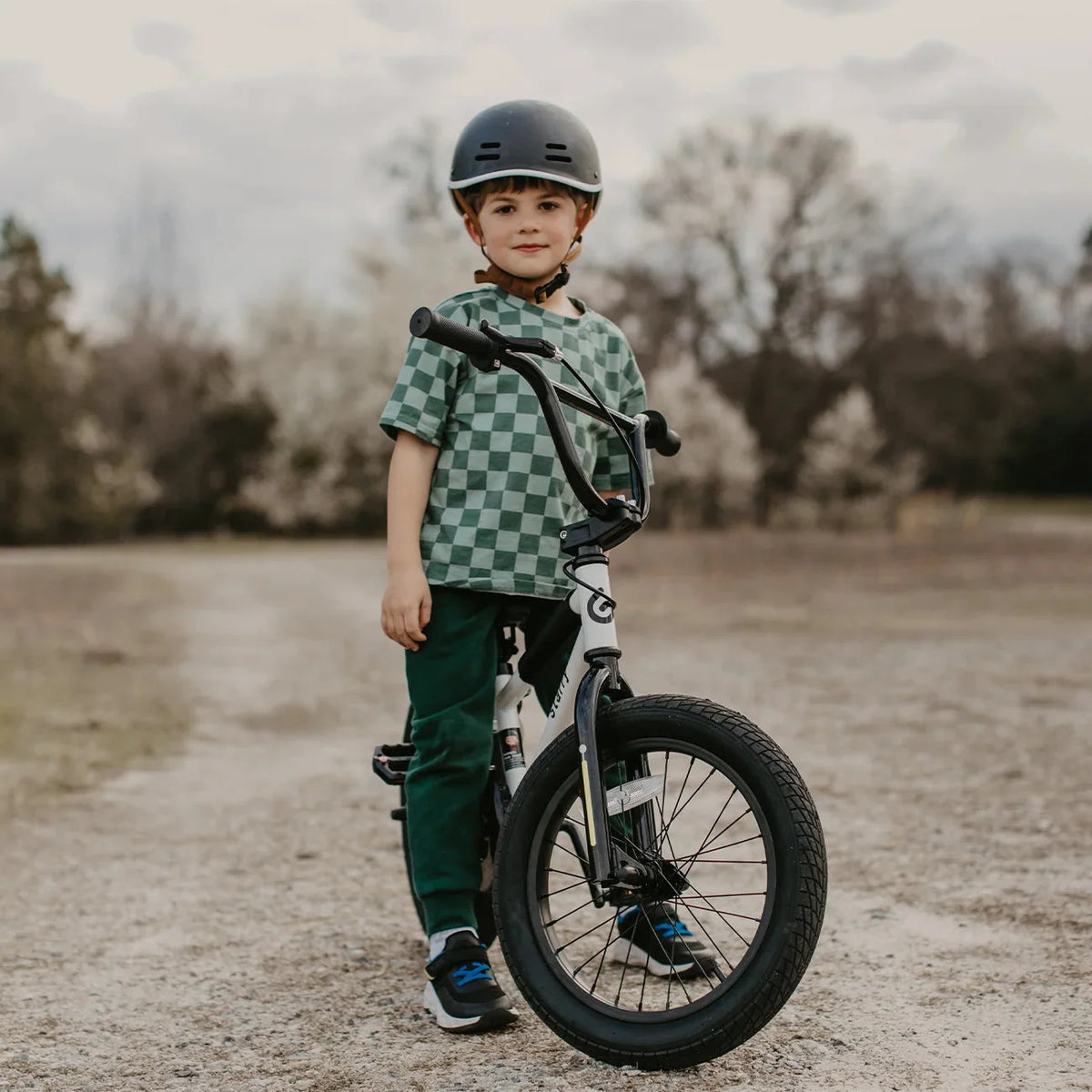 Glerc Kids BMX Style Bicycle 14 Inch Blue With Training Wheels And Coaster Brake