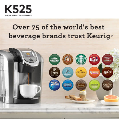 Keurig Single Serve Coffee Brewer, Slate, 80oz - K525