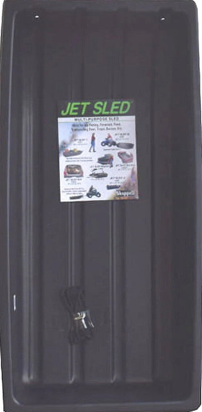 Eagle Claw Shappell Plastic Poly Jet Sled, Black, Extra Large, 30 x 66 In