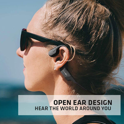 AfterShokz Aeropex Open-Ear Wireless Bone Conduction Headphones With Sport Belt - Cosmic Black 2.3
