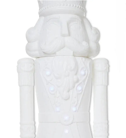 Holiday Time Lighted Musical Nutcracker Statue 75 inch / 6 Foot White - 2025