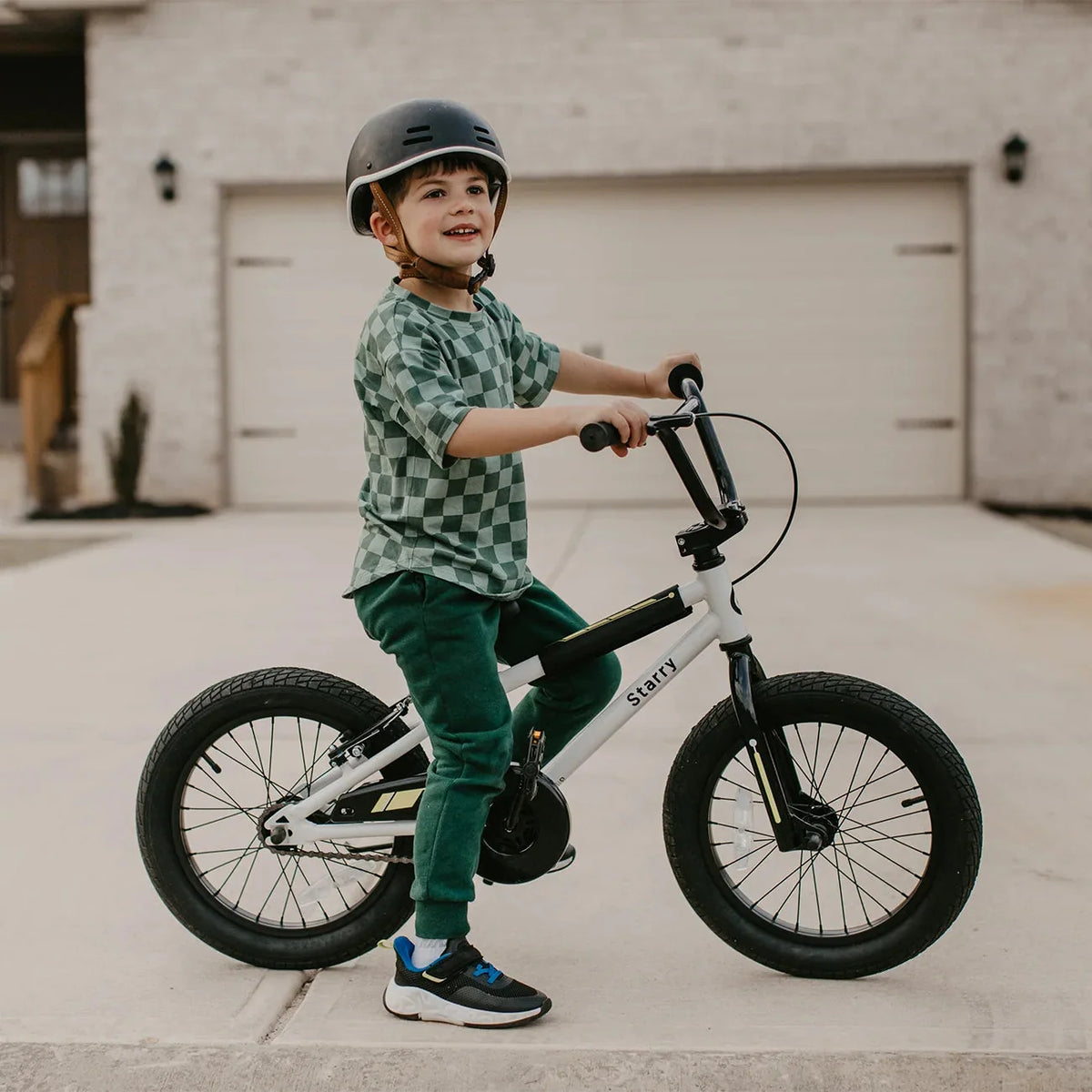 Glerc Kids BMX Style Bicycle 14 Inch Blue With Training Wheels And Coaster Brake