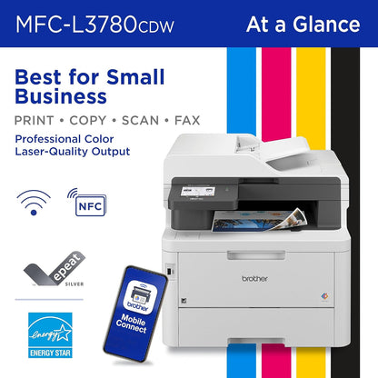 All-In-One Wireless Color Printer With Printing, Scanning, Copying And Faxing